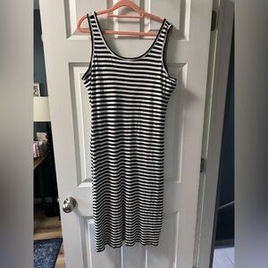 Maurices Black and White Sheath Midi Dress
